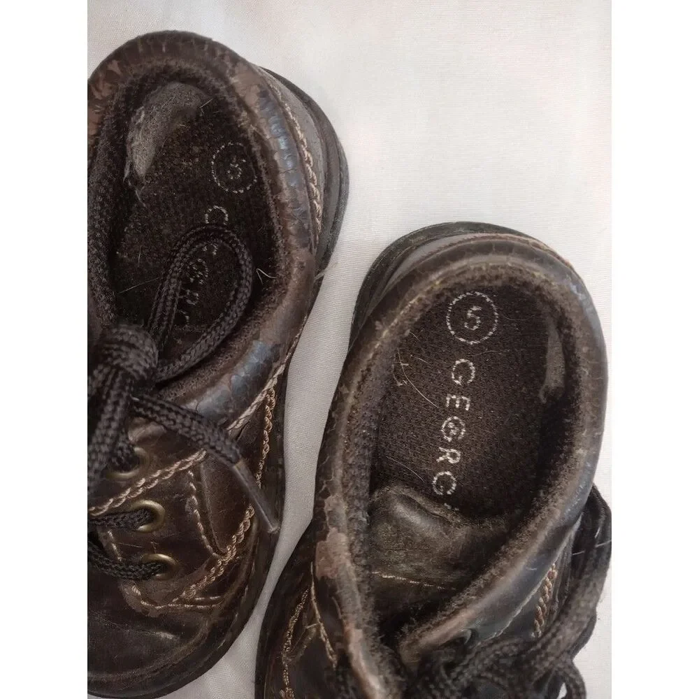 George Toddler Brown Dress Shoes size 6